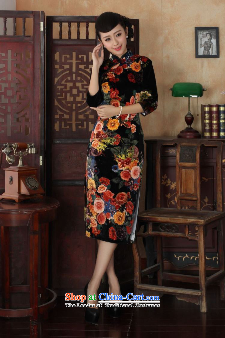 158 Jing new Superior elasticity Kim scouring pads, peony flowers long qipao gown of autumn and winter dresses picture color M brand, prices, picture platters! The elections are supplied in the national character of distribution, so action, buy now enjoy more preferential! As soon as possible.