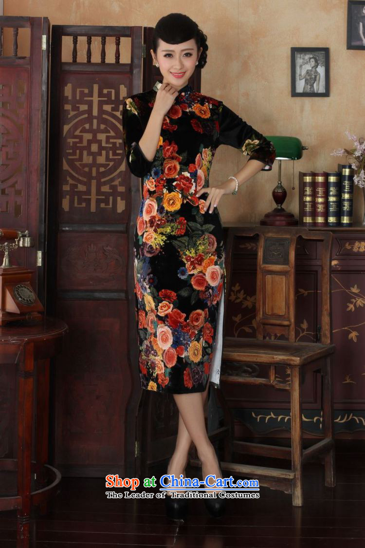158 Jing new Superior elasticity Kim scouring pads, peony flowers long qipao gown of autumn and winter dresses picture color M brand, prices, picture platters! The elections are supplied in the national character of distribution, so action, buy now enjoy more preferential! As soon as possible.