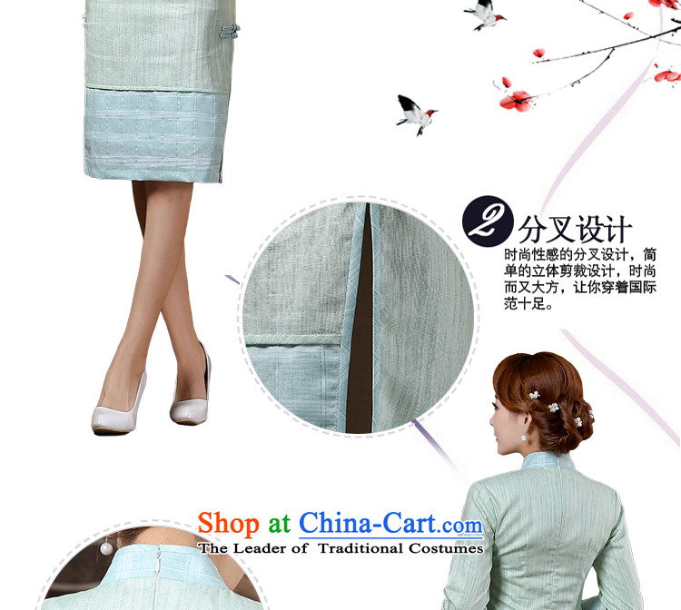 The elections as soon as possible the new 2015 pro-morning of daily short of Sau San temperament autumn replacing winter clothing stylish 7 cuff cheongsam dress 7 Cuff S picture, prices, brand platters! The elections are supplied in the national character of distribution, so action, buy now enjoy more preferential! As soon as possible.