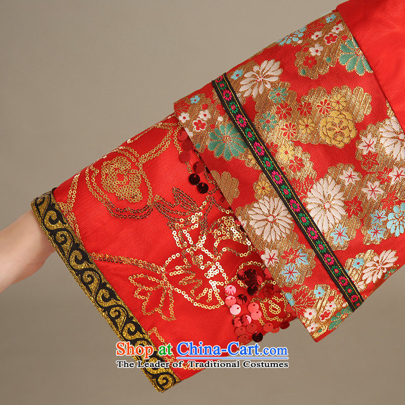 Noritsune bride bride Soo-wo service to the dragon spring 2015 new paragraph should also stylish bows services qipao retro Chinese long qipao big five red M code of Qipao Fuk Hang bride shopping on the Internet has been pressed.
