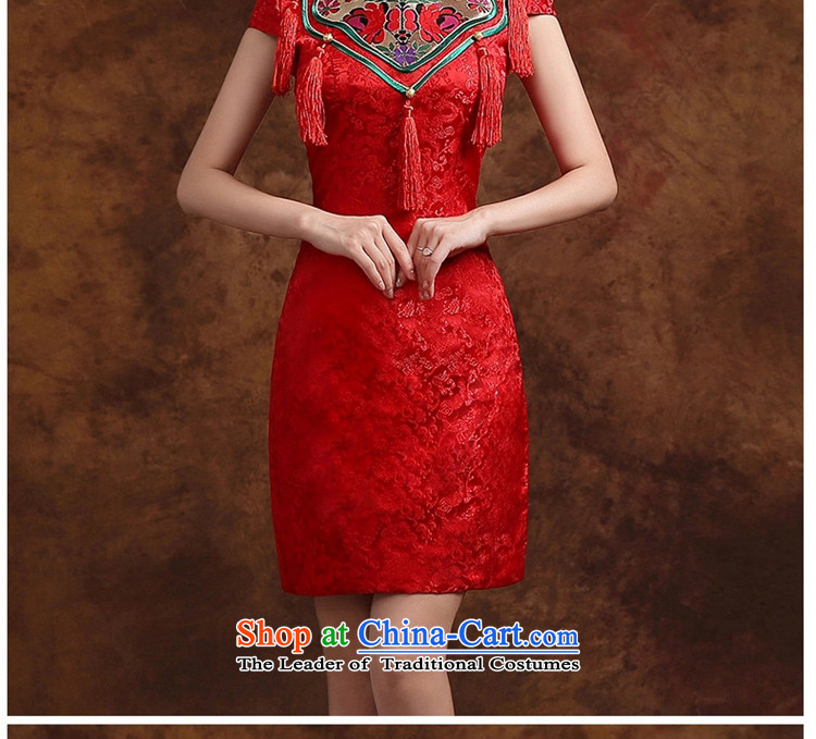 Jie mija qipao 2015 new wedding dresses bows to marry retro style red improved bride, evening dresses red XXL picture, prices, brand platters! The elections are supplied in the national character of distribution, so action, buy now enjoy more preferential! As soon as possible.