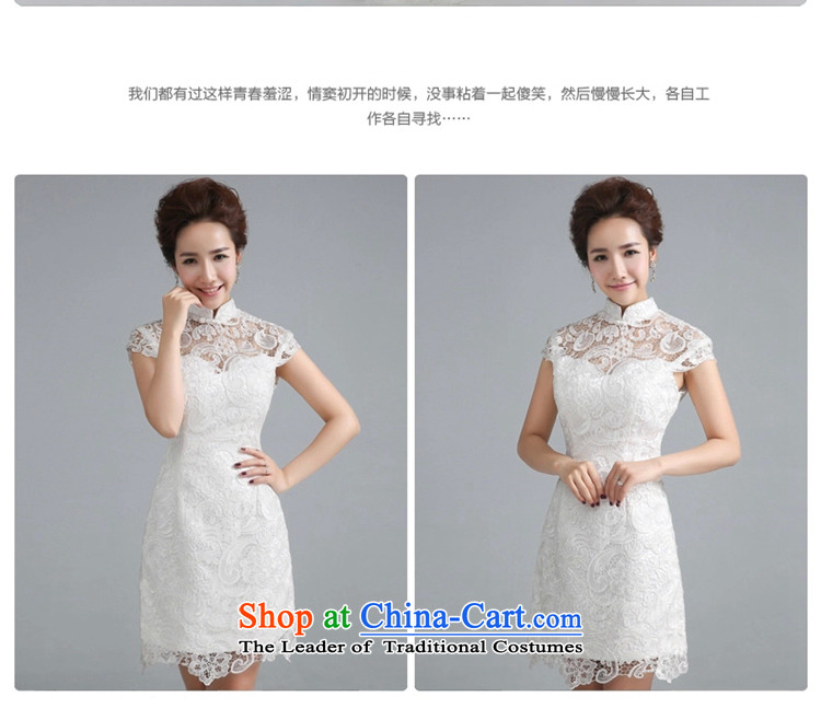 Jie mija qipao bows services 2014 new Korean brides Stylish retro daily cheongsam dress red married long white, pictures, prices, XS brand platters! The elections are supplied in the national character of distribution, so action, buy now enjoy more preferential! As soon as possible.