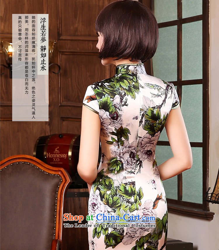 The pro-am 2015 Spring Summer upscale silk daily retro improved stylish herbs extract cheongsam dress dresses White Peony M-waist 71cm photo, prices, brand platters! The elections are supplied in the national character of distribution, so action, buy now enjoy more preferential! As soon as possible.