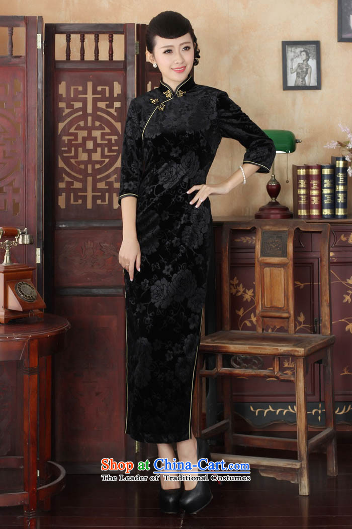 Ko Yo Overgrown Tomb in spring and autumn 2015 Gigi Lai Tang dynasty new stylish Solid Color Stretch Wool is pressed to Kim retro collar elegant fifth sleeve length cheongsam T0002-a T0002-A 165/L picture, prices, brand platters! The elections are supplied in the national character of distribution, so action, buy now enjoy more preferential! As soon as possible.