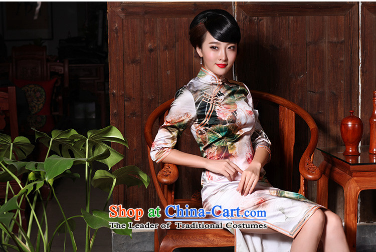 Love of birds dark warm spring 2015 dust incense new elegant retro in cuff improved Silk Cheongsam Suit M picture, prices, brand platters! The elections are supplied in the national character of distribution, so action, buy now enjoy more preferential! As soon as possible.