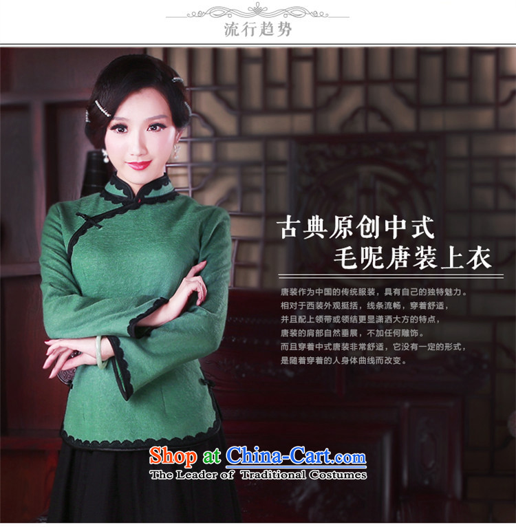 After a new wind 2015 Original Ms. Tang dynasty qipao shirt autumn and winter China wind Tang dynasty women 5062 Blue XL pictures, holes price, brand platters! The elections are supplied in the national character of distribution, so action, buy now enjoy more preferential! As soon as possible.
