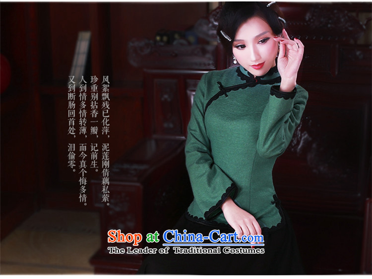 After a new wind 2015 Original Ms. Tang dynasty qipao shirt autumn and winter China wind Tang dynasty women 5062 Blue XL pictures, holes price, brand platters! The elections are supplied in the national character of distribution, so action, buy now enjoy more preferential! As soon as possible.