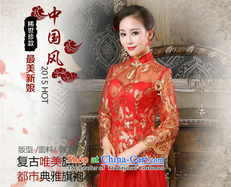 Lan-yi marriages cheongsam dress spring bows new retro improved cheongsam dress kit red Wedding Dress Code Red L waist 2.1 foot picture, prices, brand platters! The elections are supplied in the national character of distribution, so action, buy now enjoy more preferential! As soon as possible.