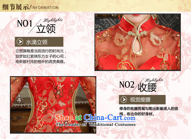 Lan-yi marriages cheongsam dress spring bows new retro improved cheongsam dress kit red Wedding Dress Code Red L waist 2.1 foot picture, prices, brand platters! The elections are supplied in the national character of distribution, so action, buy now enjoy more preferential! As soon as possible.