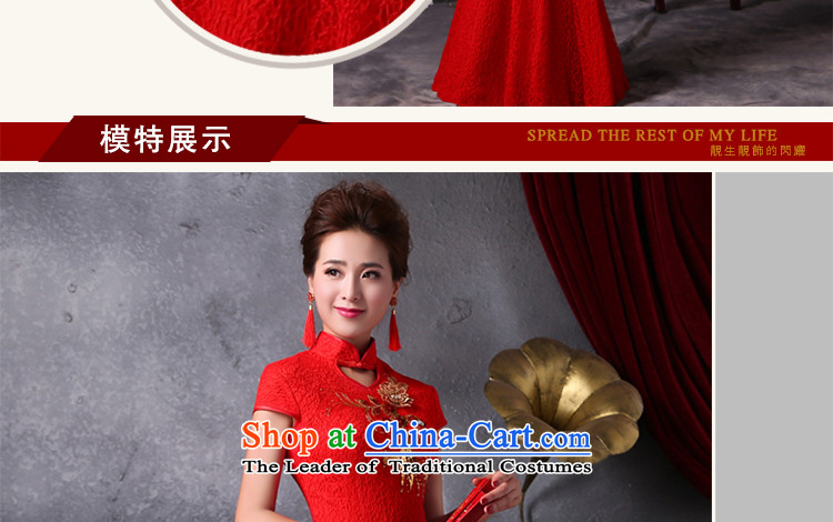 The new 2015 International Friendship cheongsam long improved crowsfoot qipao marriages bows services red qipao  M pictures, Sau San price, brand platters! The elections are supplied in the national character of distribution, so action, buy now enjoy more preferential! As soon as possible.