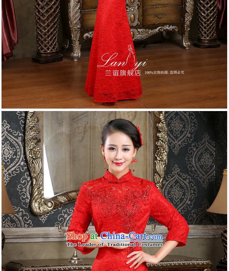 In 2015 the new friends of autumn and winter marriages bows cheongsam dress retro wedding dresses crowsfoot video thin red red dress in cuff XXL code waist size 2.4 pictures, prices, brand platters! The elections are supplied in the national character of distribution, so action, buy now enjoy more preferential! As soon as possible.