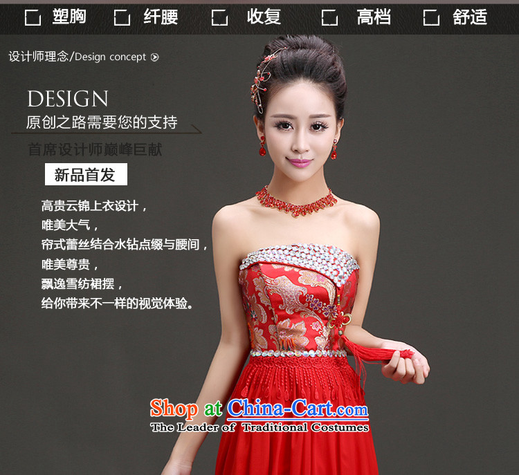 In the spring of 2015, Friends New marriages anointed qipao gown Chinese single breast-diamond jewelry dress bridal dresses bows openings M code 2 feet pictures, waist price, brand platters! The elections are supplied in the national character of distribution, so action, buy now enjoy more preferential! As soon as possible.
