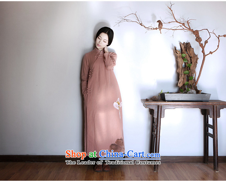 【 nimble as literary retro China wind hand-painted robe long skirt the badges of disk-robe meditation tea serving light purple S picture, prices, brand platters! The elections are supplied in the national character of distribution, so action, buy now enjoy more preferential! As soon as possible.