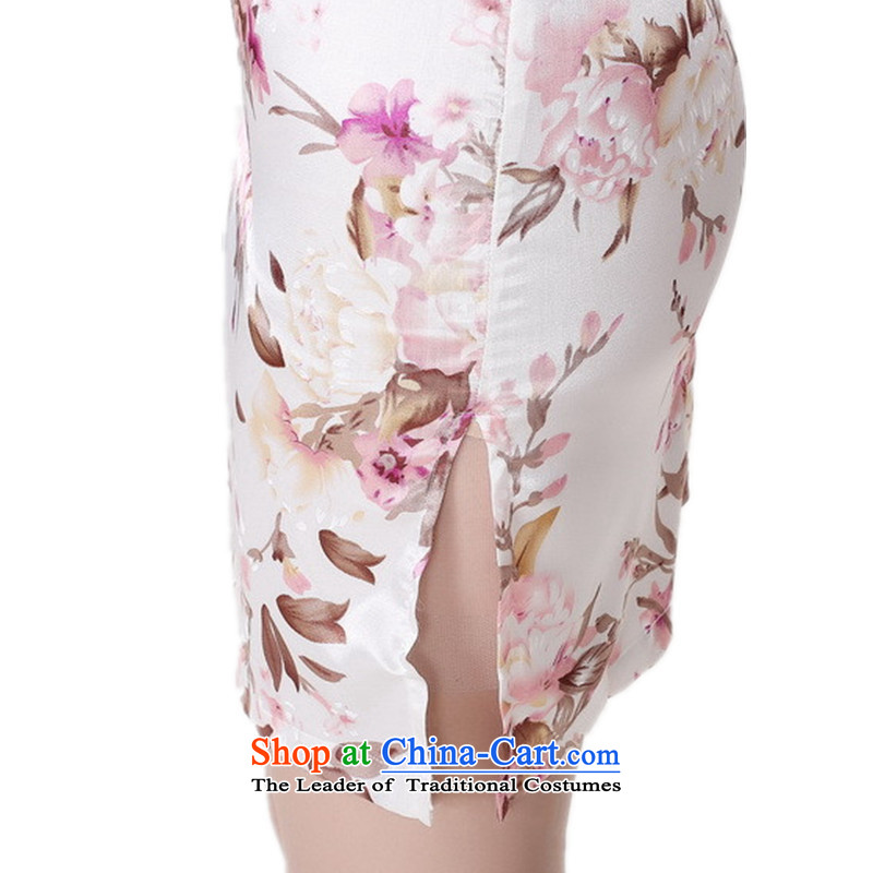 The Bill was the new name of the Serb air Tang dynasty qipao gown is a mock-neck disc detained Stamp   Classic short of qipao figure M bill skirt silk , , , shopping on the Internet