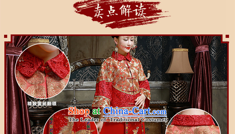 The new 2015 International Friendship Sau Wo Service marriages bows to Chinese style wedding dresses skirt retro long-sleeved red-soo wedding gown Wo Service S picture, prices, brand platters! The elections are supplied in the national character of distribution, so action, buy now enjoy more preferential! As soon as possible.