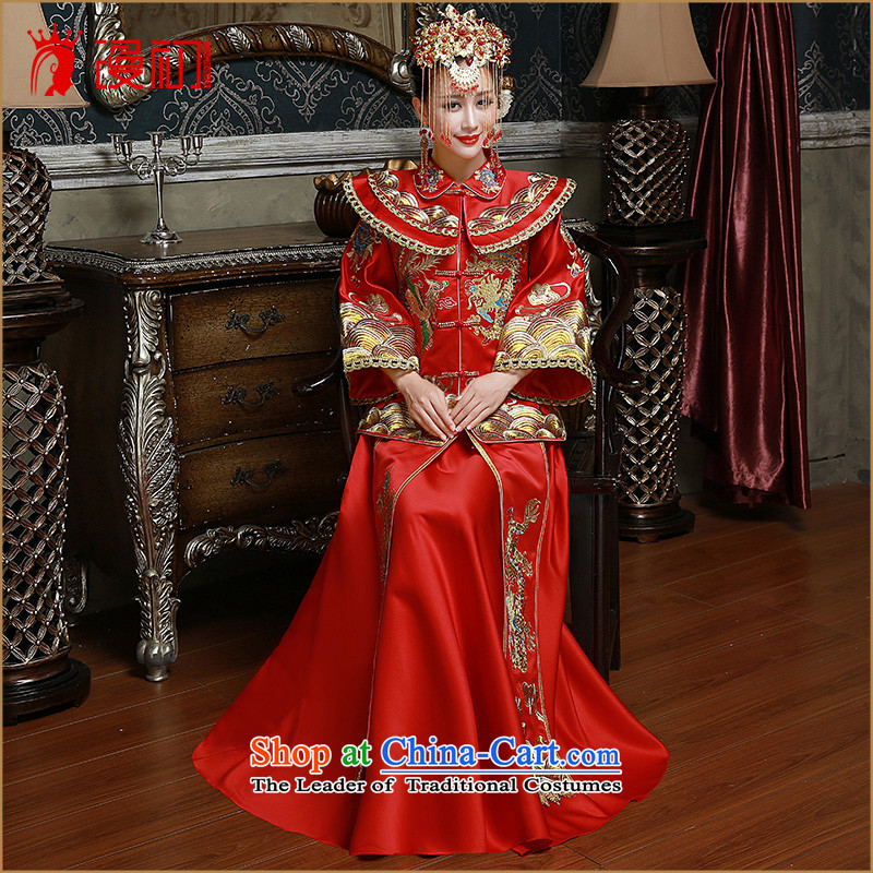 In the early 2015 New Man Soo Wo Service Bridal Services red retro bows of Qipao Red XXL code, spilling the early shopping on the Internet has been pressed.
