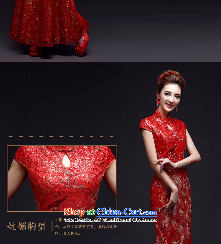 The privilege of serving-leung 2015 new bride of Chinese boxed wedding dress red wedding dress bows summer uniforms qipao crowsfoot RED M picture, prices, brand platters! The elections are supplied in the national character of distribution, so action, buy now enjoy more preferential! As soon as possible.