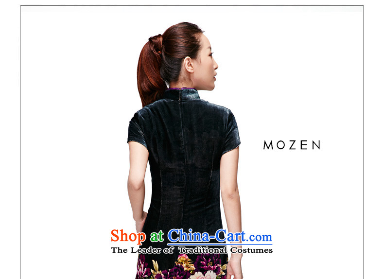 Wooden spring and summer of 2015 really new Silk Velvet short of Chinese qipao stamp dress P.O. Box No. 11731 14 emerald- XL Photo, prices, brand platters! The elections are supplied in the national character of distribution, so action, buy now enjoy more preferential! As soon as possible.