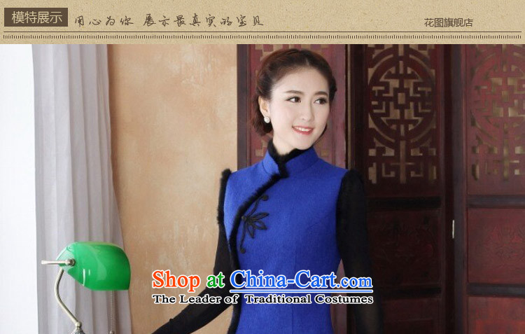 Dan 2015 female qipao smoke Tang dynasty autumn and winter cheongsam dress wool cotton folder? Chinese cheongsam dress collar improvement such as the map color XL Photo, prices, brand platters! The elections are supplied in the national character of distribution, so action, buy now enjoy more preferential! As soon as possible.