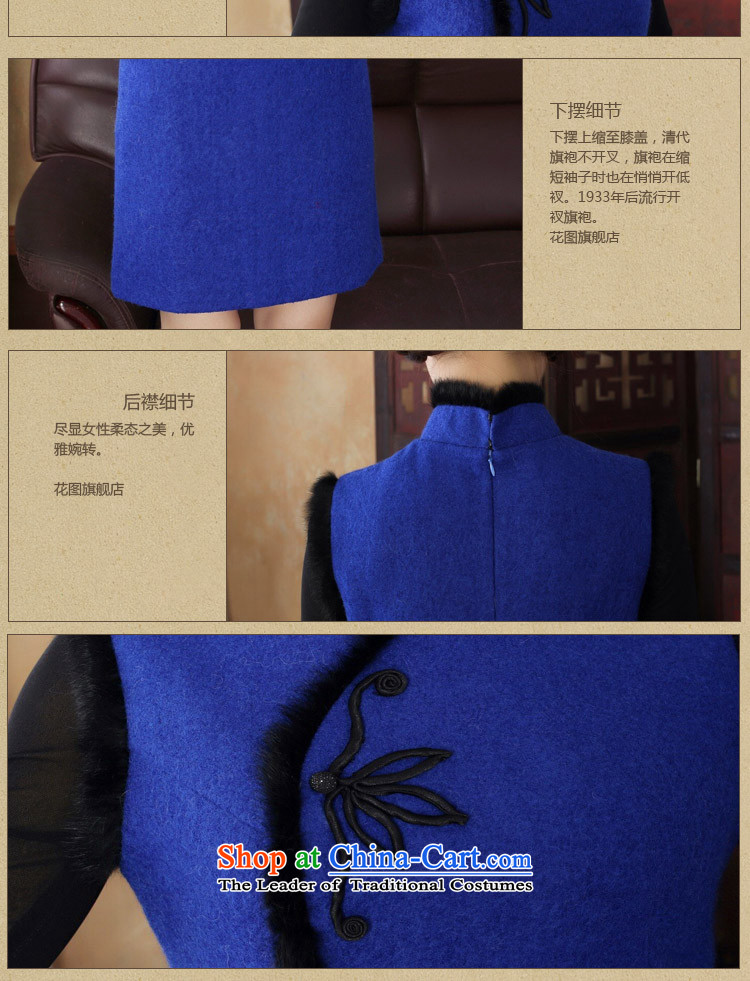 Dan 2015 female qipao smoke Tang dynasty autumn and winter cheongsam dress wool cotton folder? Chinese cheongsam dress collar improvement such as the map color XL Photo, prices, brand platters! The elections are supplied in the national character of distribution, so action, buy now enjoy more preferential! As soon as possible.