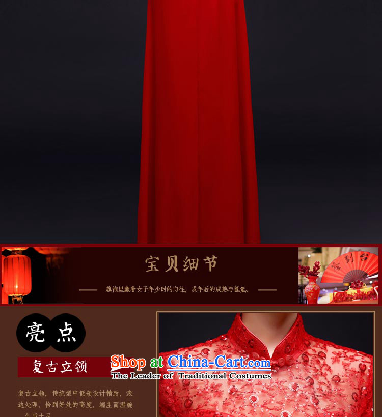 The privilege of serving-leung 2015 Winter New Red Chinese wedding dress bride wedding dress bows service pack qipao summer RED M picture, prices, brand platters! The elections are supplied in the national character of distribution, so action, buy now enjoy more preferential! As soon as possible.