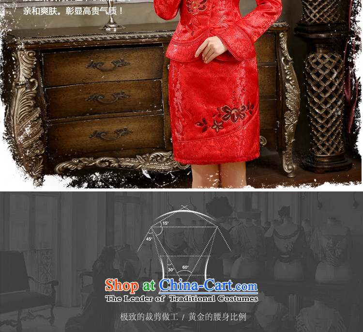 The Friends of the winter bride wedding dress cheongsam dress retro-thick qipao kit bride winter Marriage Code Red qipao bows L waist 2.1 foot picture, prices, brand platters! The elections are supplied in the national character of distribution, so action, buy now enjoy more preferential! As soon as possible.