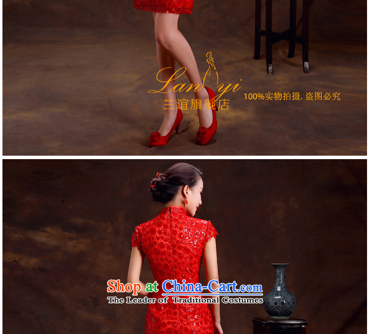 Estimated 2015 marriages toasting champagne friends qipao retro graphics thin cheongsam dress skirt Chinese Spring Red Marriage Code Red XL waistline qipao 2.2 feet picture, prices, brand platters! The elections are supplied in the national character of distribution, so action, buy now enjoy more preferential! As soon as possible.