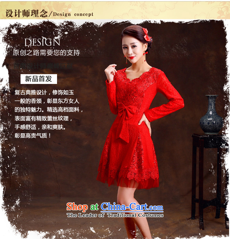 Lan-yi marriages cheongsam dress retro improvements bows cheongsam dress red spring and autumn qipao gown RED M Marriage Code 2 feet pictures, waist price, brand platters! The elections are supplied in the national character of distribution, so action, buy now enjoy more preferential! As soon as possible.