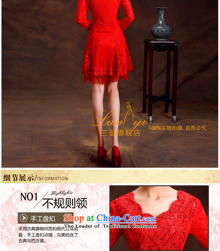 Lan-yi marriages cheongsam dress retro improvements bows cheongsam dress red spring and autumn qipao gown RED M Marriage Code 2 feet pictures, waist price, brand platters! The elections are supplied in the national character of distribution, so action, buy now enjoy more preferential! As soon as possible.