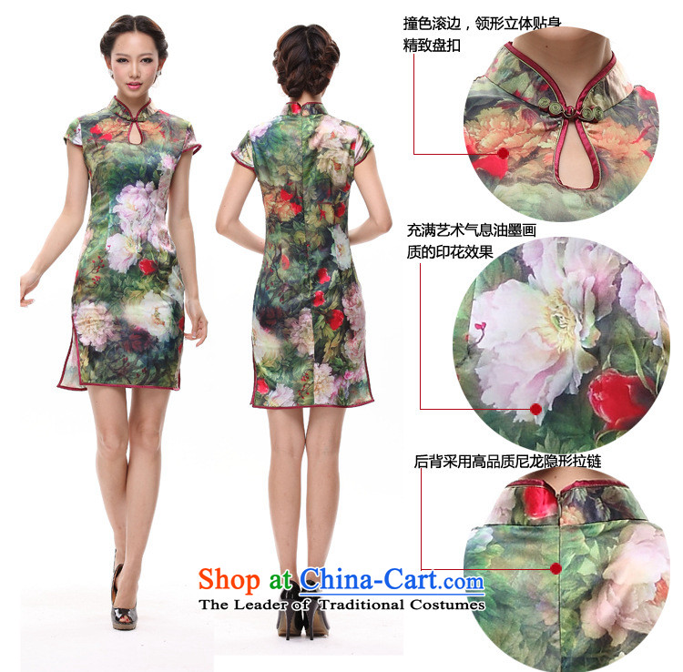 The end of the light (QM) silk country Color drop-collar qipao perfume day for water droplets  XWGQP12018-12  XXXL color picture pictures, prices, brand platters! The elections are supplied in the national character of distribution, so action, buy now enjoy more preferential! As soon as possible.