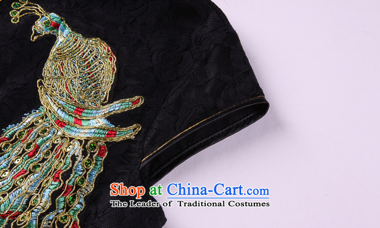 The end of the light (QM) heavy industry improved Stylish coat embroidered cheongsam national women's China wind load XWG Tang Black M picture, prices, brand platters! The elections are supplied in the national character of distribution, so action, buy now enjoy more preferential! As soon as possible.