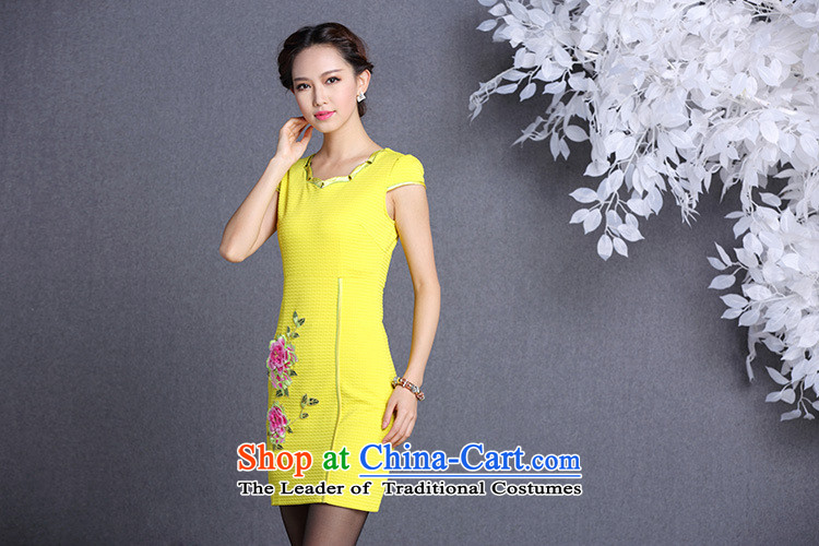The end of the light (QM) Improved stylish embroidered short, simple cheongsam dress female XWGQF826-1 picture color pictures, prices, XL brand platters! The elections are supplied in the national character of distribution, so action, buy now enjoy more preferential! As soon as possible.