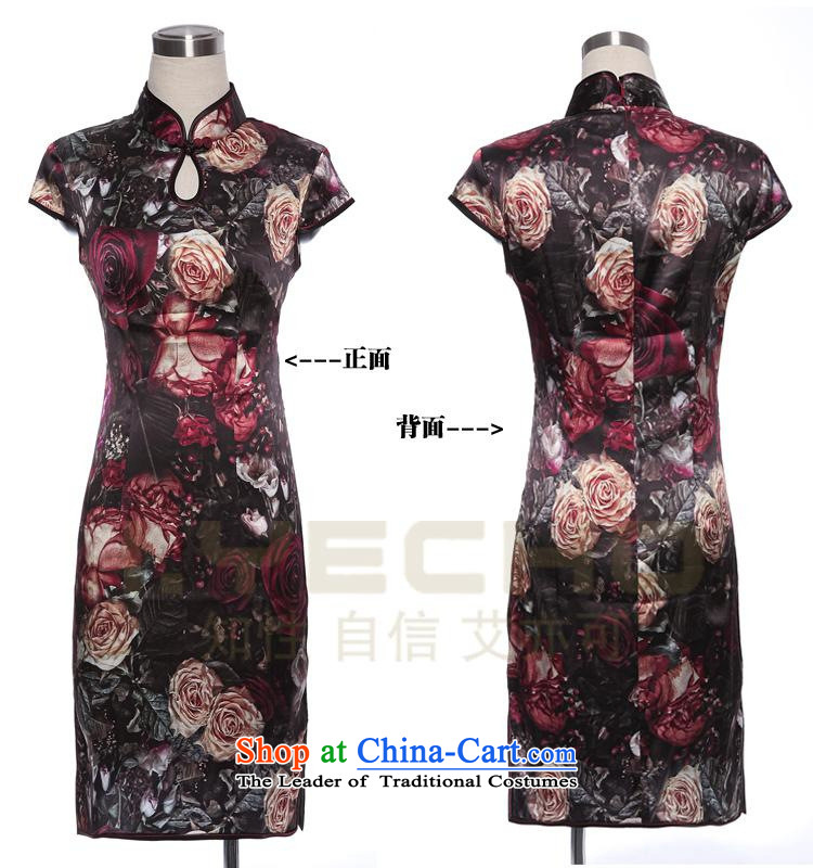 The end of the light (QM) Silk Cheongsam summer short improved Stylish retro CHINESE CHEONGSAM XWG) picture color M brand, prices, picture platters! The elections are supplied in the national character of distribution, so action, buy now enjoy more preferential! As soon as possible.