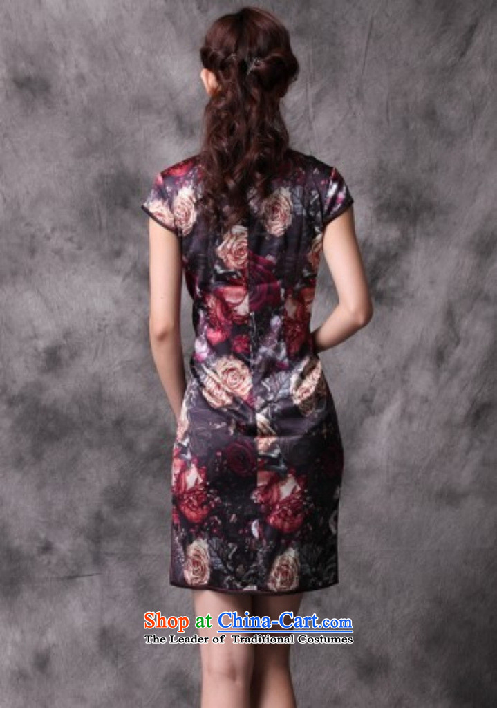 The end of the light (QM) Silk Cheongsam summer short improved Stylish retro CHINESE CHEONGSAM XWG) picture color M brand, prices, picture platters! The elections are supplied in the national character of distribution, so action, buy now enjoy more preferential! As soon as possible.
