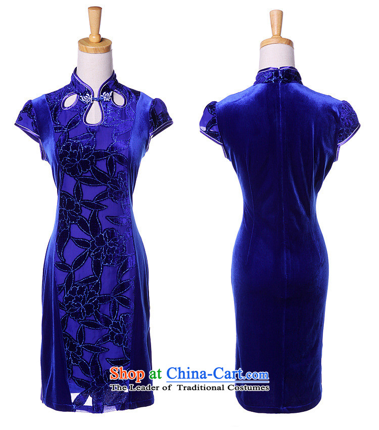 The end of the light (QM) Stylish retro wool stitching improved short-sleeved short qipao XWGQF1309-12 picture color pictures, prices, XL brand platters! The elections are supplied in the national character of distribution, so action, buy now enjoy more preferential! As soon as possible.