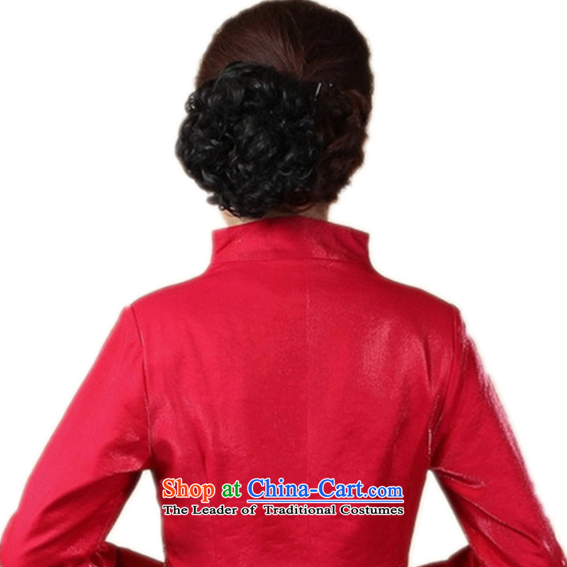 The Bill approved new stylish spring female Tang blouses collar is traversed by the peacock flower Sau San young mother boxed Tang jackets figure XL, Carl Bildt silk , , , shopping on the Internet