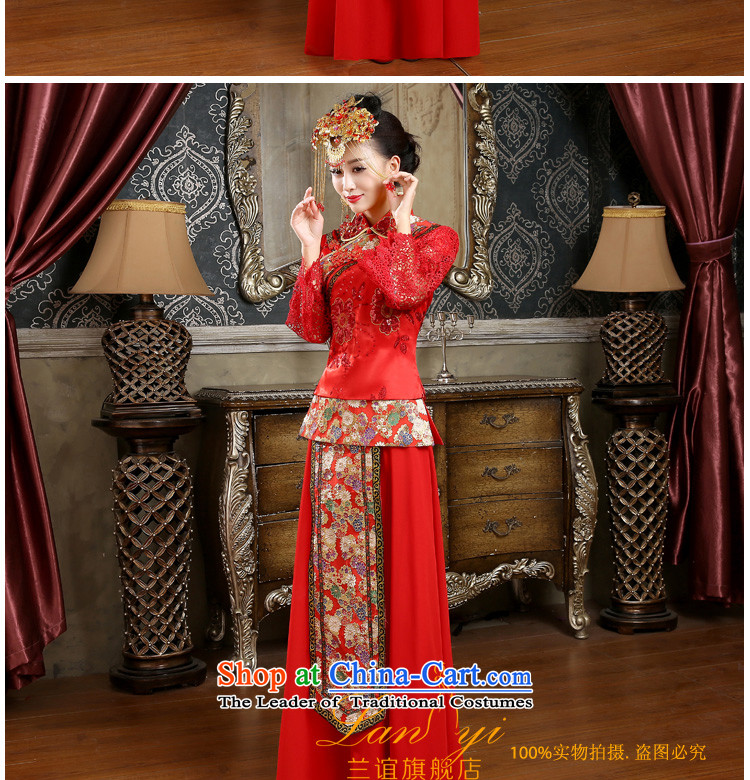 Sau Wo Service Yi Ho 2015 new wedding dress bows to Chinese style wedding dresses in spring and summer bride long-sleeved Sau Wo Service Kit , polite picture quality assurance, prices, brand platters! The elections are supplied in the national character of distribution, so action, buy now enjoy more preferential! As soon as possible.