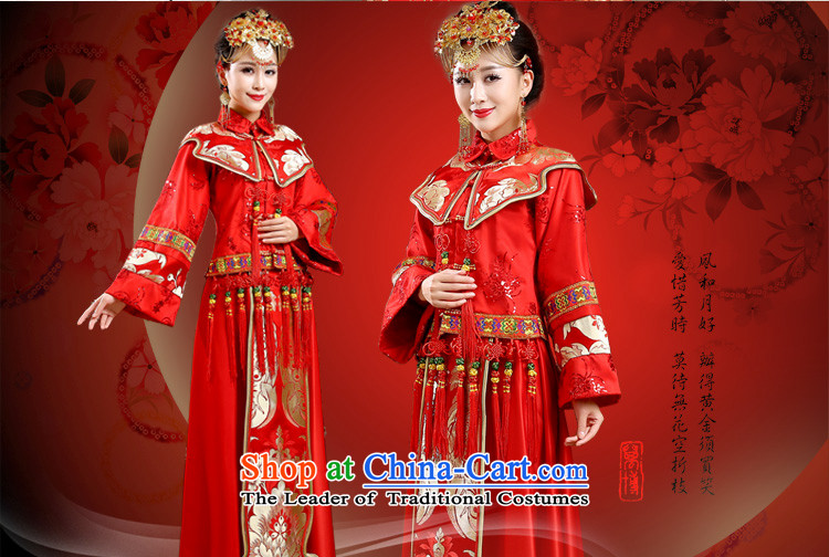 In 2015 winter long-sleeved new friends of qipao skirt for winter marriages bows dress the cotton waffle long-soo Wo Service Code Red M 2 feet pictures, waist price, brand platters! The elections are supplied in the national character of distribution, so action, buy now enjoy more preferential! As soon as possible.