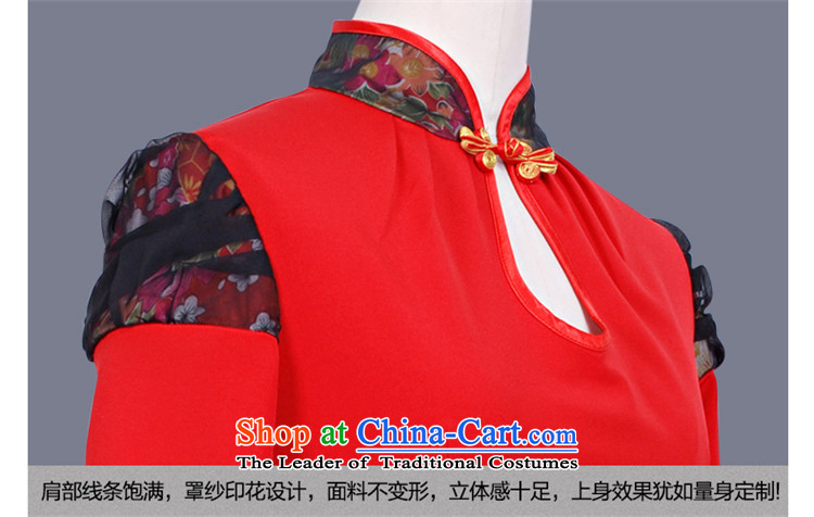 Sophie Yu Chenxi 2014 new seven-sleeved Tang dynasty fashion clothing technician qipao attire split kit GT00465 skirt red S picture, prices, brand platters! The elections are supplied in the national character of distribution, so action, buy now enjoy more preferential! As soon as possible.