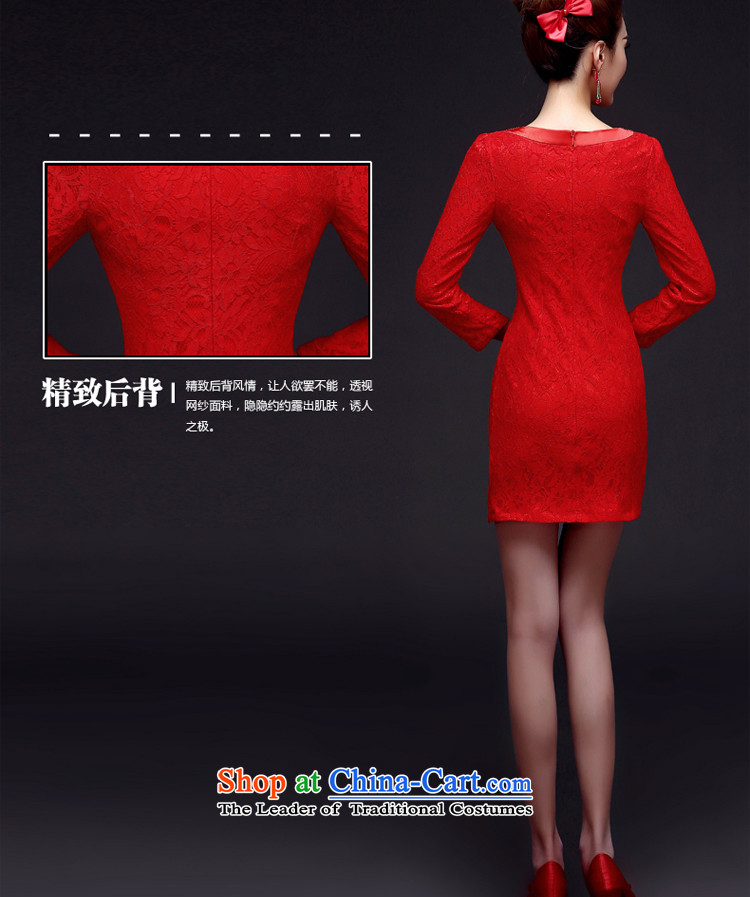 The privilege of serving-leung 2015 new red short) Bride wedding dress bows service improvement and Stylish retro qipao long-sleeved) S picture, prices, brand platters! The elections are supplied in the national character of distribution, so action, buy now enjoy more preferential! As soon as possible.