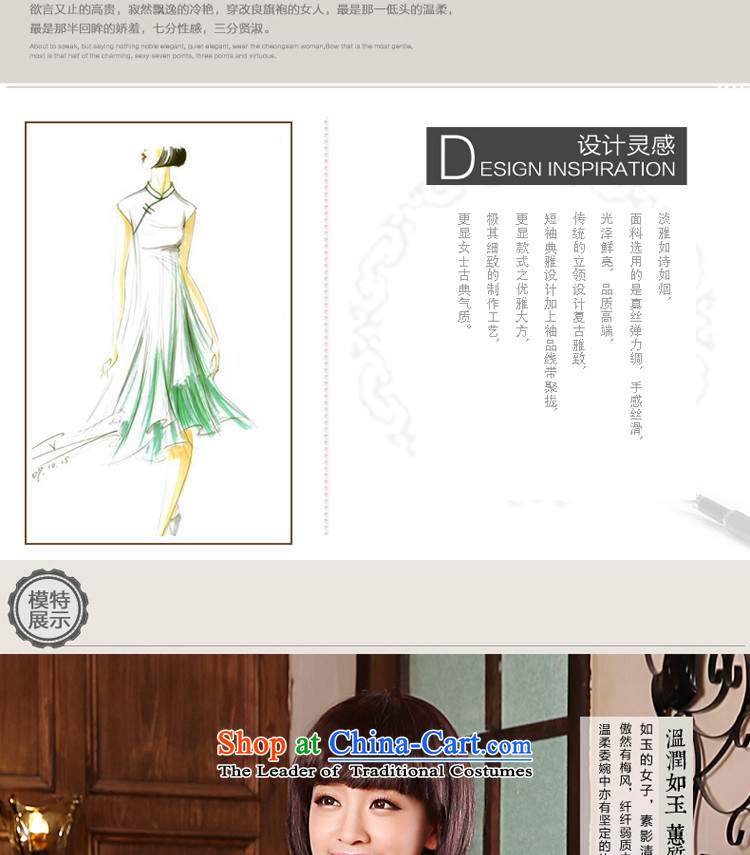The pro-am for summer 2015 new retro short, upscale herbs extract porcelain silk cheongsam dress Sau San dresses porcelain 2XL- 83cm waist picture, prices, brand platters! The elections are supplied in the national character of distribution, so action, buy now enjoy more preferential! As soon as possible.