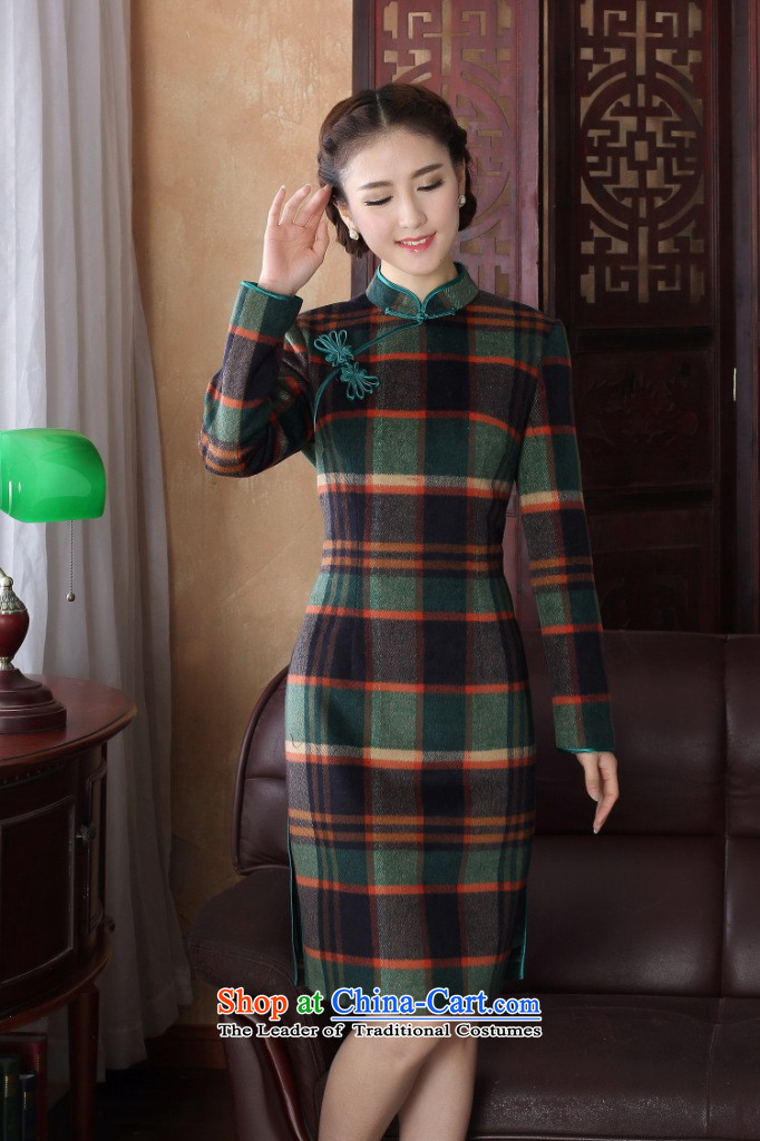 In the new kit for women with elegant latticed manually from the spring and autumn tray clip Sau San collar long-sleeved qipao XXL pictures? Gross, prices, brand platters! The elections are supplied in the national character of distribution, so action, buy now enjoy more preferential! As soon as possible.
