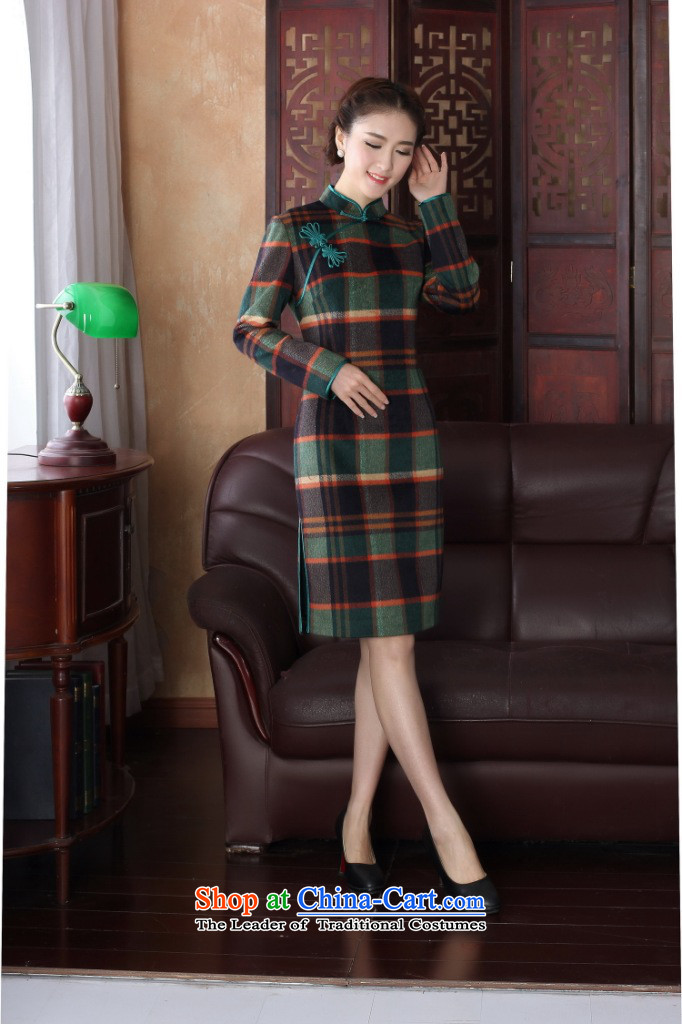 In the new kit for women with elegant latticed manually from the spring and autumn tray clip Sau San collar long-sleeved qipao XXL pictures? Gross, prices, brand platters! The elections are supplied in the national character of distribution, so action, buy now enjoy more preferential! As soon as possible.