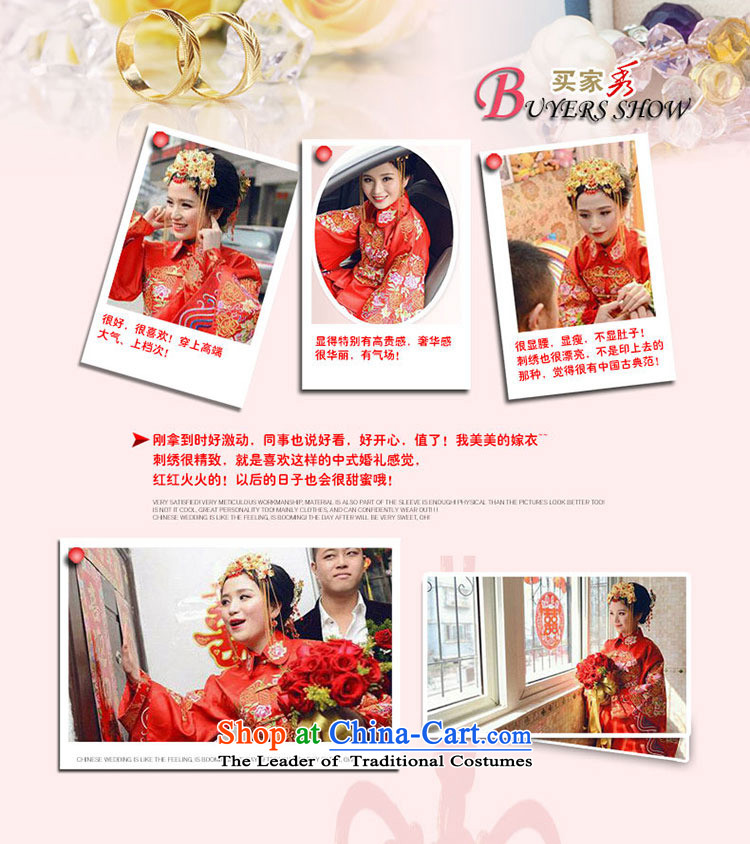 The new 2015 Luang wedding services-soo Wo Service bows Tang Dynasty Chinese dragon and the use of long-sleeved marriage spring/summer) S picture, prices, brand platters! The elections are supplied in the national character of distribution, so action, buy now enjoy more preferential! As soon as possible.
