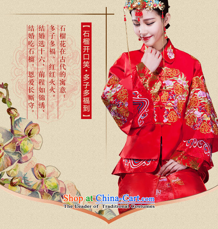 The new 2015 Luang wedding services-soo Wo Service bows Tang Dynasty Chinese dragon and the use of long-sleeved marriage spring/summer) S picture, prices, brand platters! The elections are supplied in the national character of distribution, so action, buy now enjoy more preferential! As soon as possible.