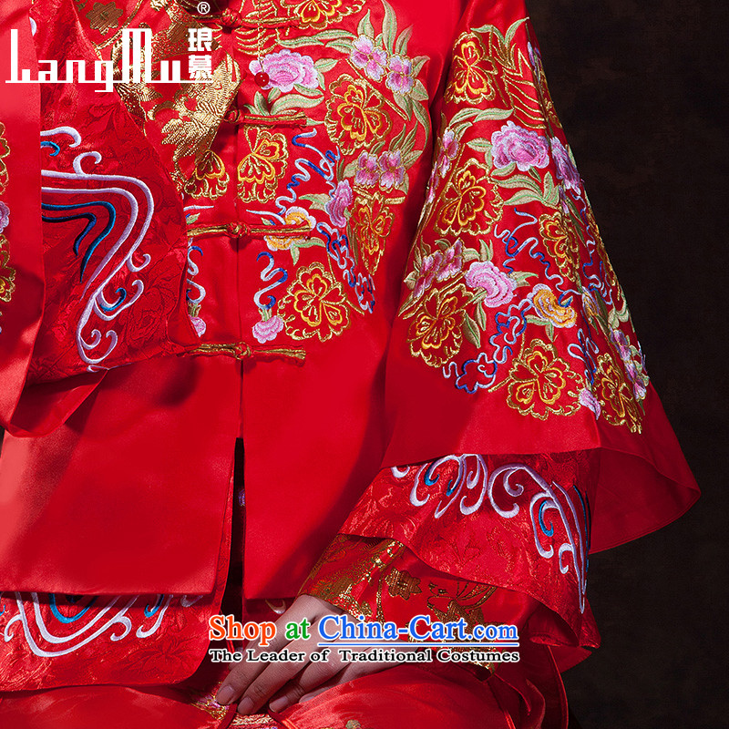 The new 2015 Luang wedding services-soo Wo Service bows Tang Dynasty Chinese dragon and the use of long-sleeved marriage spring and summer, S, Luang in , , , shopping on the Internet