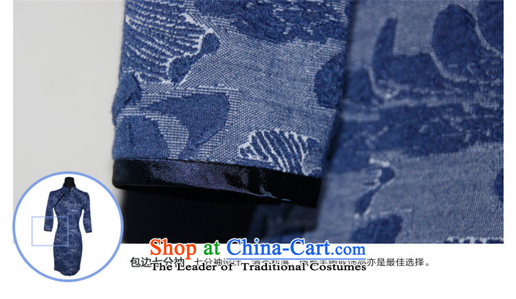 After a day of wind spring 2015 retro long cheongsam dress new improvements in the stylish cuff cheongsam dress 's 504.2 Blue M picture, prices, brand platters! The elections are supplied in the national character of distribution, so action, buy now enjoy more preferential! As soon as possible.