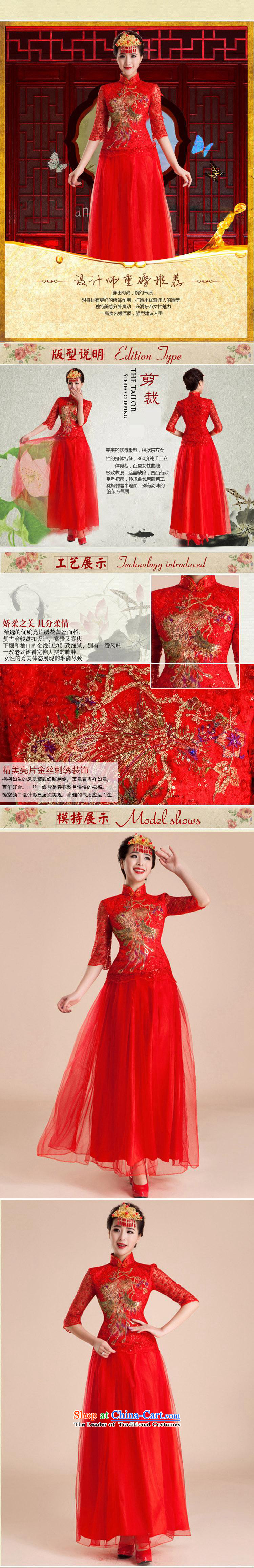 2015 wedding dresses qipao gown of nostalgia for the marriage to a drink bride wedding fashion long QP83 improved red S picture, prices, brand platters! The elections are supplied in the national character of distribution, so action, buy now enjoy more preferential! As soon as possible.