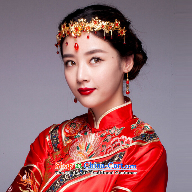 The Friends of the bride and the Chinese of the ancient red dragon costume jewelry use hair decorations serving classic qipao Sau Wo dress head ornaments, jewelry of classical Yi (LANYI) , , , shopping on the Internet