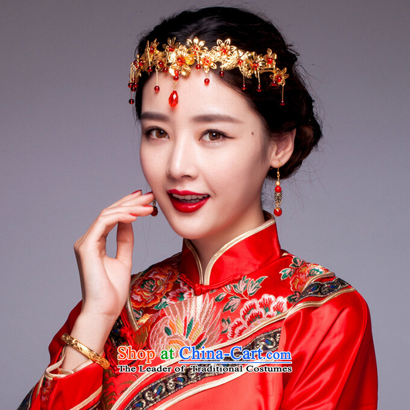 The Friends of the bride and the Chinese of the ancient red dragon costume jewelry use hair decorations serving classic qipao Sau Wo dress head ornaments, jewelry of classical Yi (LANYI) , , , shopping on the Internet